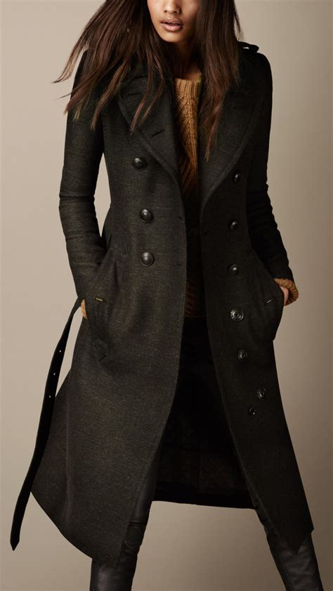 burberry olive green coat with wool lining|burberry wool coats for women.